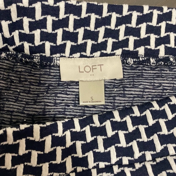 LOFT Blue Colourblock Skirt - Picture 3 of 6